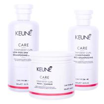 Keune Confident Curl Kit Shampoo Condicionador e Máscara