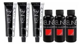 Keune Kit 3 Tintas Color 6 + 3 Água oxigenda 20 Vol 60 ML