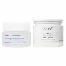 Keune & Korres Kit Máscara de Reparação + Creme Gel Facial Nutritivo