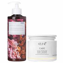 Keune & Korres Kit Máscara de Reparação + Hidratante Corporal