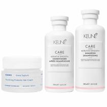Keune & Korres Kit Shampoo + Condicionador + Creme Gel Facial Nutritivo