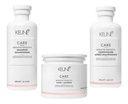 Keune Shampoo + Condicionador + Máscara Keratin Smooth