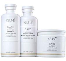 Keune Shampoo + Condicionador + Máscara Satin Oil