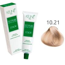 Keune So Pure Color 10,21 Louro extra claro pérola cinza