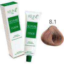 Keune So Pure Color 8.1 Louro Claro Cinza