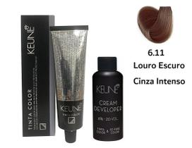Keune Tinta Color 6.11 Louro Esc Cinza Int + Developer 20vol Keune Tinta Color 6.11 Louro Esc Cinza Int + Developer 20vol