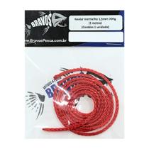 Kevlar 1,5mm 70kg 1Uni 1M vermelho