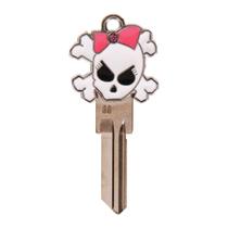 Key Blank Hillman 68 3D Girly Skull Design Metal