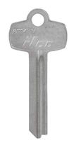 Key Blank Hillman BE-8 tradicional de face única Key Blank Hillman BE-8 tradicional de face única