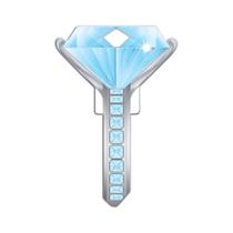 Key Blank Lucky Line Diamond Ring House Key KW/11