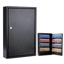 Key Box Wall Mount Furnishh de 64 posições com fecho de metal preto