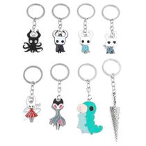 Key Chain Keyring Hollow Knight, jogo de personagens colecionável Key Chain Keyring Hollow Knight, jogo de personagens colecionável