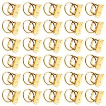 Key Fob Hardware XLWJBES 30 unidades de 2,54 cm com anéis de chaveiro dourados