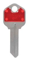 Key Hillman KW-1 ColorPlus Red durável revestido a pó x5