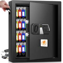 Key Lock Box Nebakne 71 chaves, suporte de parede à prova de fogo, preto Key Lock Box Nebakne 71 chaves, suporte de parede à prova de fogo, preto