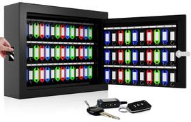 Key Lock Box Oepmoc 75 chaves, suporte de parede anti-roubo, preto Key Lock Box Oepmoc 75 chaves, suporte de parede anti-roubo, preto