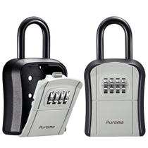 Key Lock Box Puroma Portable Combination Montado na Parede Cinza Key Lock Box Puroma Portable Combination Montado na Parede Cinza