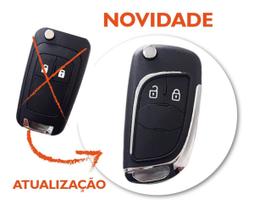 Key Shell Carcaça Chave Canivete Chevr Sonic Onix S10 Spin Cruze