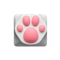 Keycap Gamer Zomo Kitty Paw - Branco Rosa - Pro Setup - Zomoplus