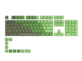 Keycaps Glorious GPBT Sublimadas por Tinte 114 PBT Grueso Oliva