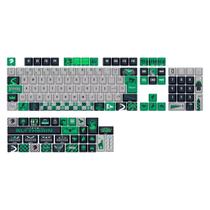 Keycaps Redragon Harry Potter Hogwarts Slytherin Cinza e Verde