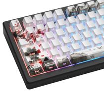 Keycaps Set Womier PBT 130 teclas para teclado japonês branco
