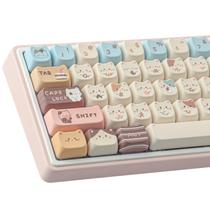 Keycaps TYRICKI PBT 142 Keys Cute Sea Salt Cat Map Profile Keycaps TYRICKI PBT 142 Keys Cute Sea Salt Cat Map Profile