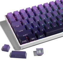 Keycaps: XVX, impressão lateral, PBT, 136 teclas, gradiente, roxo, OEM
