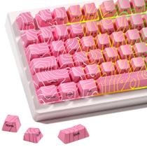 Keycaps XVX Pink Topographic Shine Through para teclados de 60 a 100% Keycaps XVX Pink Topographic Shine Through para teclados de 60 a 100%