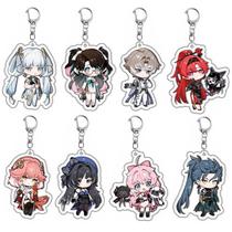 Keychain Charm Set Wuthering Waves Rover em acrílico Anime Keychain Charm Set Wuthering Waves Rover em acrílico Anime