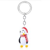 Keychain Friends TV Show Penguin Santa Hat Presente de Natal Keychain Friends TV Show Penguin Santa Hat Presente de Natal