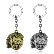 Keychain Killer Doll, filme de terror, bronze antigo inspirado em filme de terror