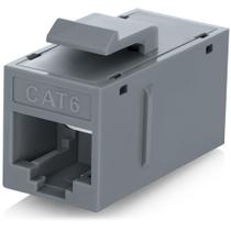 Keystone Coupler Everest RJ45 CAT6 cinza, pacote com 12 unidades Ethernet Keystone Coupler Everest RJ45 CAT6 cinza, pacote com 12 unidades Ethernet