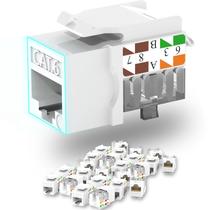 Keystone Jack Cat6 Slim Lysymixs, pacote com 25 RJ45 Punch Down Keystone Jack Cat6 Slim Lysymixs, pacote com 25 RJ45 Punch Down