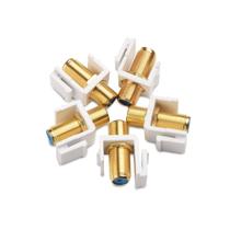 Keystone Jack Insert Cable Matters RG6, pacote com 5 Keystone Jack Insert Cable Matters RG6, pacote com 5