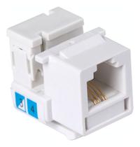 Keystone Tomada RJ45 (CAT6) Com Componente Metálico Modular Branco - Tramontina