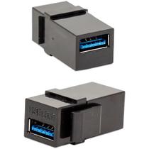 Keystone Usb 3.0 Para Espelho Preto