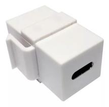 Keystone USB Tipo C Emenda Pass Through P/ Painel Espelho Keystone USB Tipo C Emenda Pass Through P/ Painel Espelho