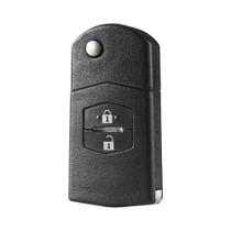 KEYYOU-Caso Shell chave do carro remoto, Folding Flip, 3 botões de substituição, Mazda 3, 5, 6 KEYYOU-Caso Shell chave do carro remoto, Folding Flip, 3 botões de substituição, Mazda 3, 5, 6