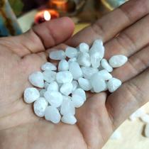 Ki 12 Pedras Cristal Leitoso Quartzo Branco Rolada - Proteção e Disposição - Cristal Natural - CASA FÉ