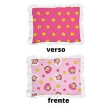 Ki 2 (Dois) Travesseiro com Babado Turma da Mônica Cebolinha Baby (28x35xm)