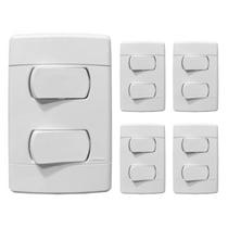 KI 5 Teclas Dupla Interruptor Simples 10A Embutir Enerbras