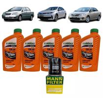 Ki t oleo 5w30 lubrax filtro toyota etios yaris 1.3/1.5 12/-