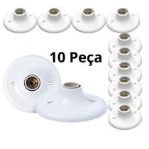 Ki10 Plafonier Plafon Branco 100w E27 Bocal Porcelana