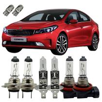 Kia Cerato Lâmpadas Baixo Alto Milha Halógena Original + T10