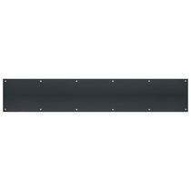 Kick Plate Tell DT101945 Aço inoxidável preto fosco 15x76 cm