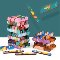 Kid Brain Brinquedo de madeira Dupla face 3d Strip Animal Puzzle Tel Kid Brain Brinquedo de madeira Dupla face 3d Strip Animal Puzzle Tel