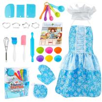 Kids Chef Baking Set Brinquedos de cozinha com avental e chapéu para crianças Kids Chef Baking Set Brinquedos de cozinha com avental e chapéu para crianças