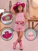 Kids conjunto jeans denin infantil feminino menina rosa premium confortavel delicado e exclusivo lux Kids conjunto jeans denin infantil feminino menina rosa premium confortavel delicado e exclusivo lux