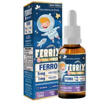KIDS - FERRIX (Ferro 5mg/porcao) Sabor Uva 30mL Flora Nativa